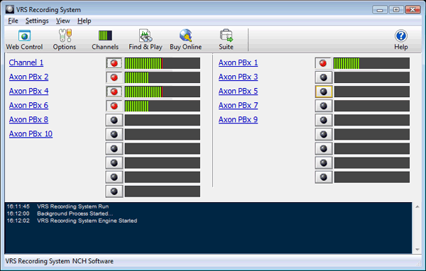 VRS Telephone Call Recorder Screenshot